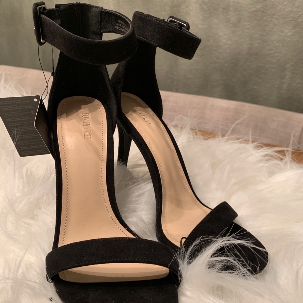 New Forever 21 Ankle Strap High Heels Open Toe